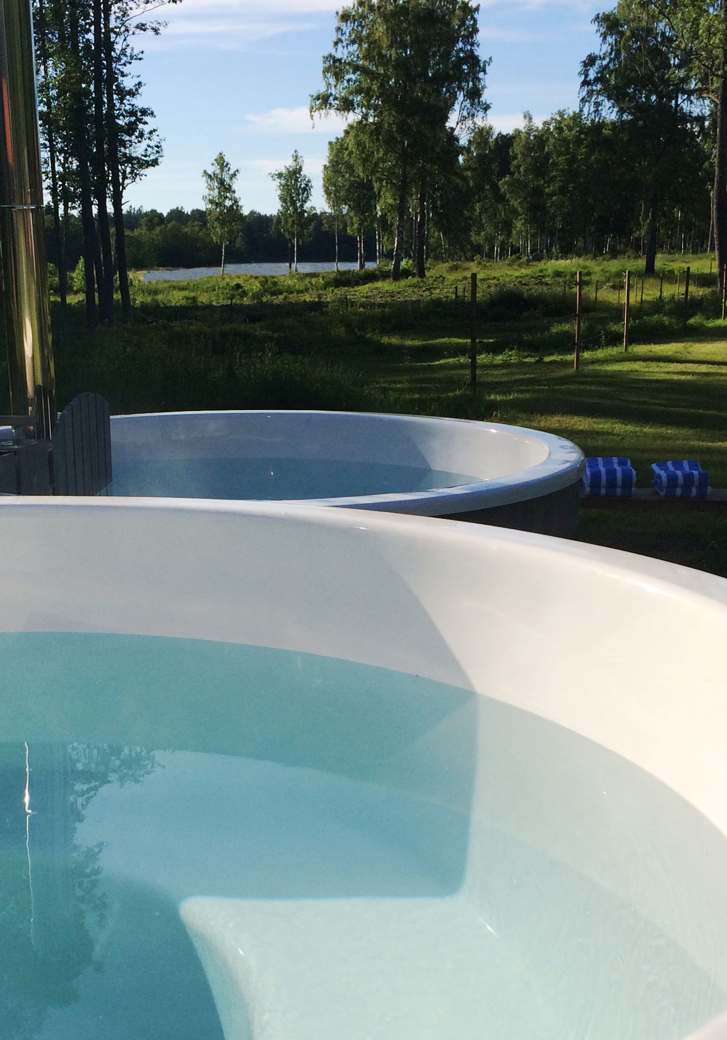 Swedish hot tub Sågarbo herrgård stuguthyrning